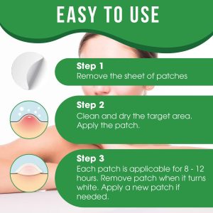 Pimple Patch Device, Effective Patch for All Skin Types, Herbal Condensed Patch for Small, Large Pimples, Wart – 72 Patches